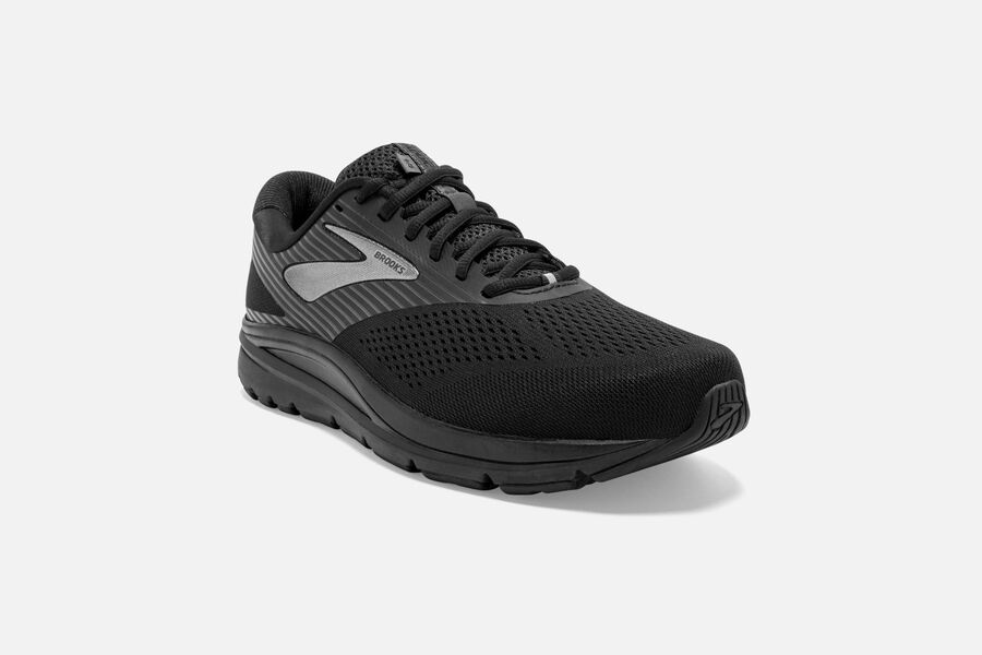 Addiction 14 Road Brooks Running Shoes NZ Mens - Black/Grey - FIVEKJ-934